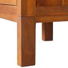 vidaXL Bedside Cabinet Natural Teak Solid teak wood Compact