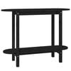 vidaXL Console Table Black Solid pine wood Console Table Rectangular