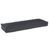 vidaXL Pallet Cushion Set 2 pcs Black 47.24 x 15.75 x 3.15 in
