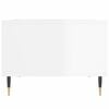 vidaXL Coffee Table High gloss white Engineered wood, metal Medium