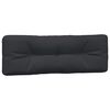 vidaXL Pallet Cushion Black 100% polyester