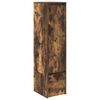 vidaXL Highboard Smoked Oak Engineered Wood Tall Storage Cabinet