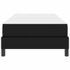 vidaXL Bed Frame with Mattress Black 31.50 x 78.74 in Fabric