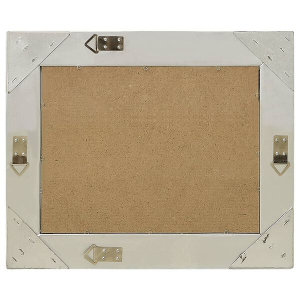 vidaXL Wall Mirror Silver Wood, glass, engineered wood 19.7 x 15.7 in