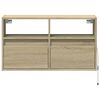 vidaXL TV Wall Cabinet Sonoma Oak Engineered Wood Compact Modern