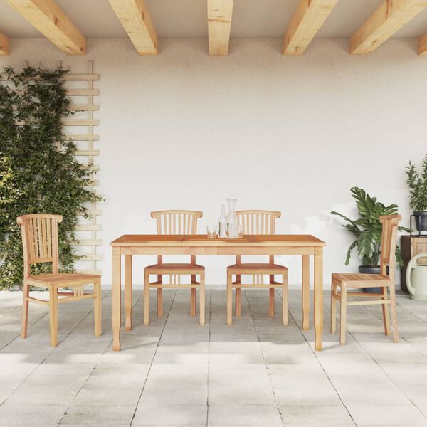 vidaXL Garden Dining Set Teak Solid Teak Wood Medium Durable