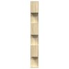 vidaXL Room Divider Bookcase Sonoma oak Engineered wood 27.6x9.4x76.0 in