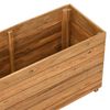 vidaXL Raised Bed Natural Wood Recycled Teak Wood and Steel Medium