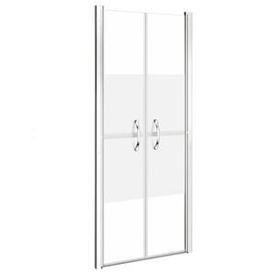 vidaXL Shower Door Half Frosted ESG 28"x74.8"