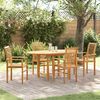 vidaXL Garden Dining Set 5 pcs Brown Solid Teak wood