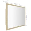vidaXL Mirror Sonoma Oak Engineered wood, acrylic 23.6 x 14.6 in
