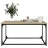 vidaXL Coffee Table Sonoma oak, black