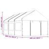 vidaXL Gazebo with Roof White 21.9'x13.4'x10.6' Polyethylene