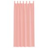 vidaXL Voile Curtains with Loops 2 pcs Pink 55.1x88.6"