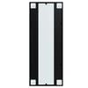vidaXL Mirror Black Metal, Glass Mirror Rectangular Traditional