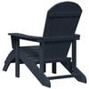 vidaXL Adirondack Chair Navy Blue 32.28 x 29.13 x 36.22 in HDPE