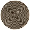 vidaXL Area Rug Natural and Black 50% jute, 50% cotton Medium Durable