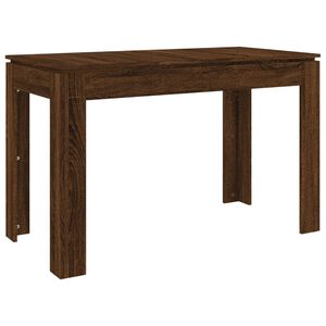 vidaXL Dining Table Brown Oak Engineered Wood 47.2x23.6x29.9 in Durable