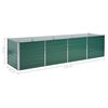 vidaXL Raised Bed Green Galvanized steel Large Heavy Duty Raised Bed