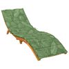 vidaXL Sun Lounger Cushion Leaf Pattern Oxford fabric (100% polyester)