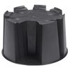 Nature Rain Barrel Black Plastic Standard Water Butt Stand Round