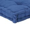 vidaXL Pallet Cushion Light Blue 100% Cotton Fabric with Cotton Mix Filling