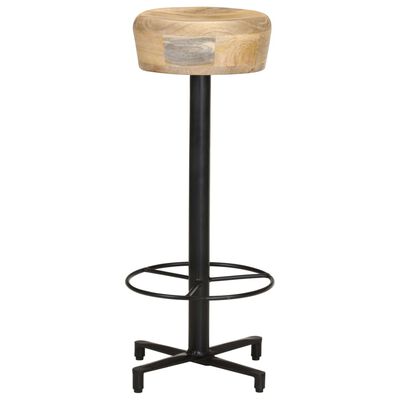 vidaXL Bar Stools 2 pcs 29.9" Solid Mango Wood