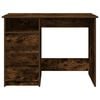 vidaXL Desk Smoked oak Engineered wood 40.2x19.7x29.5 in Desk