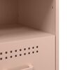 vidaXL Bedside Cabinet Pink Cold-rolled steel Medium Adjustable Feet