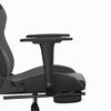 vidaXL Gaming Chair Black and Grey Faux leather Adjustable