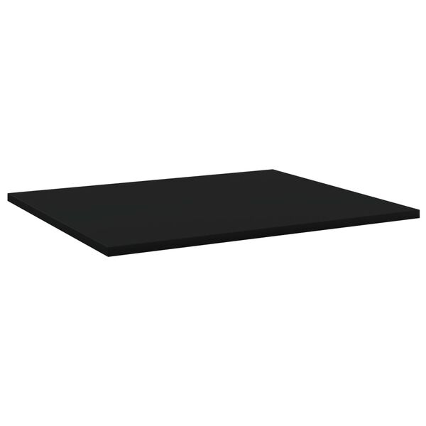 vidaXL Shelf Set of 4 Black Engineered wood 23.6 x 19.7 in Simplistic