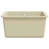 vidaXL Granite Kitchen Sink Single Basin Beige