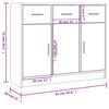 vidaXL Sideboard Concrete Grey Engineered Wood Medium Sideboard
