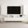 vidaXL TV Cabinet White Engineered Wood Medium TV Cabinet Rectangular