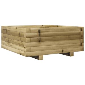 vidaXL Garden Planter Natural pine Solid pine wood Medium Durable