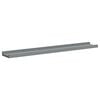 vidaXL Frame Ledge Shelf Set of 2 Gray Lacquered MDF 31.5 in long