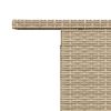 vidaXL Garden Table Beige PE rattan 39.4 in x 21.7 in x 28.7 in