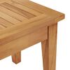 vidaXL Garden Bench 2 pcs Cream and Brown Solid Teak wood