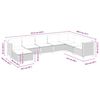 vidaXL Garden Sofa Set Grey