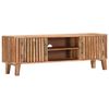 vidaXL TV Cabinet Natural Solid Acacia wood 51.2 x 11.8 x 17.7 in