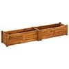 vidaXL Raised Bed Brown Acacia Wood 59.1 x 11.8 x 9.8 in Durable