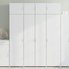 vidaXL Storage Cabinet White 31.5"x16.7"x88.6" Engineered Wood