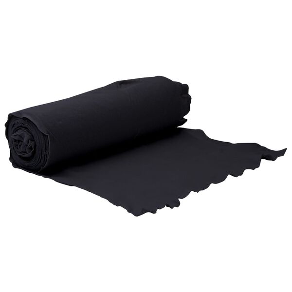 vidaXL Geotextile Membrane Black Polyester Fabric 1 x 32.8 feet Durable