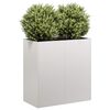 vidaXL Planter Silver Stainless Steel Large Modern Planter