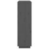 vidaXL Highboard Grey Solid Pine Wood Medium Highboard Storage Cabinet