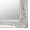vidaXL Free-standing Mirror Silver Glass, eucalyptus wood, engineered wood