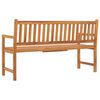 vidaXL Bench Brown Solid Teak Wood 3-Seater