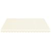 vidaXL Replacement Awning Fabric Cream 100% Polyester with PU Coating