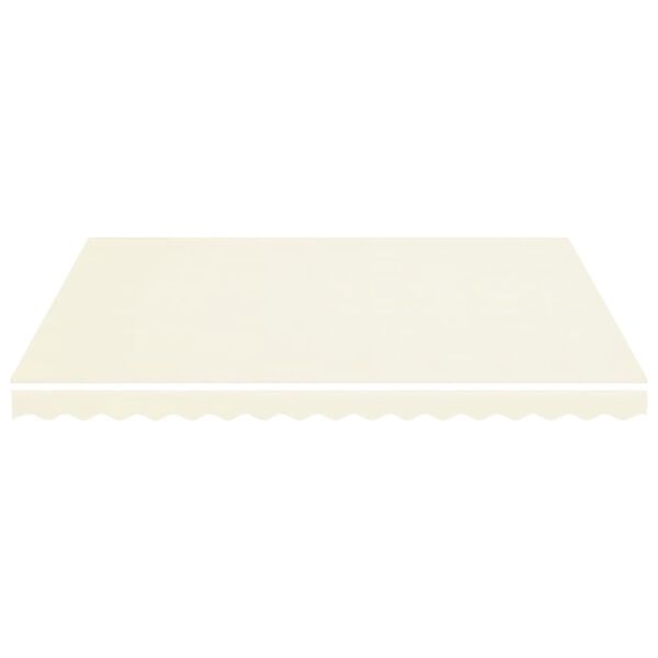 vidaXL Replacement Awning Fabric Cream 100% Polyester with PU Coating