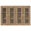 vidaXL Wall Cabinets 2 pcs Artisan Oak 27.36 x 13.39 x 35.43 in